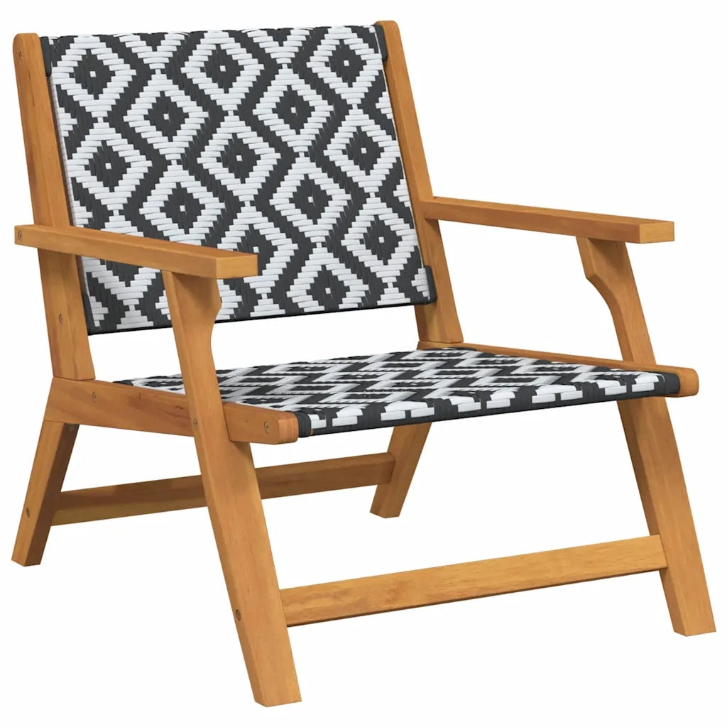 Arredamento da Giardino 2 pcs Nero e Bianco 67 x 78 x 73 cm 367830