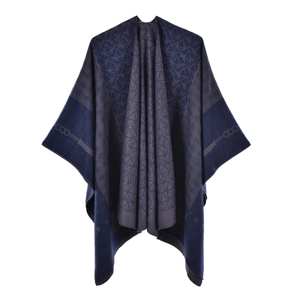 Mantella/scialle da donna in cashmere a quadri in stile retr¨°