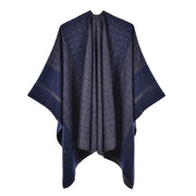 Mantella/scialle da donna in cashmere a quadri in stile retr¨°
