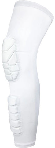 Supporto alle ginocchia e caviglie - Ginocchiere per compressione protezione caviglie e polpacci per ragazzi e adulti calcio pallacanestro baseball - XL - bianco