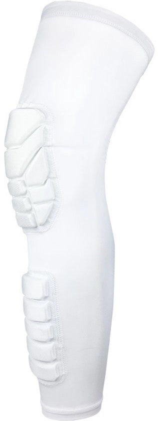 Supporto alle ginocchia e caviglie - Ginocchiere per compressione protezione caviglie e polpacci per ragazzi e adulti calcio pallacanestro baseball - XL - bianco