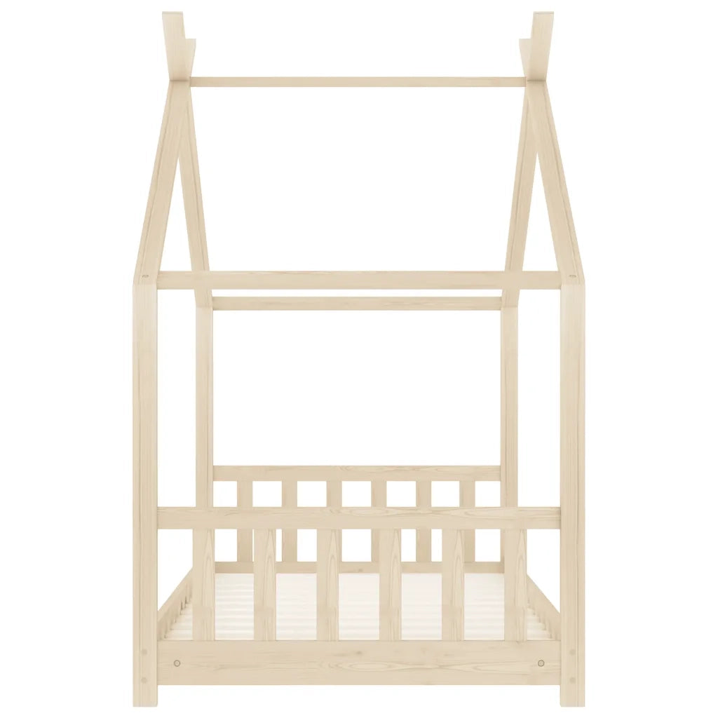 Giroletto per Bambini in Legno Massello di Pino 70x140 cm 283364