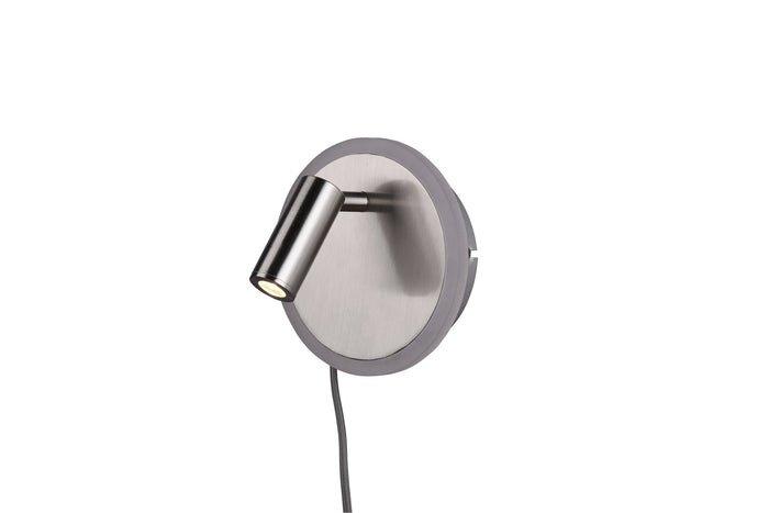 Applique da Interno a LED in Metallo Nickel Opaco