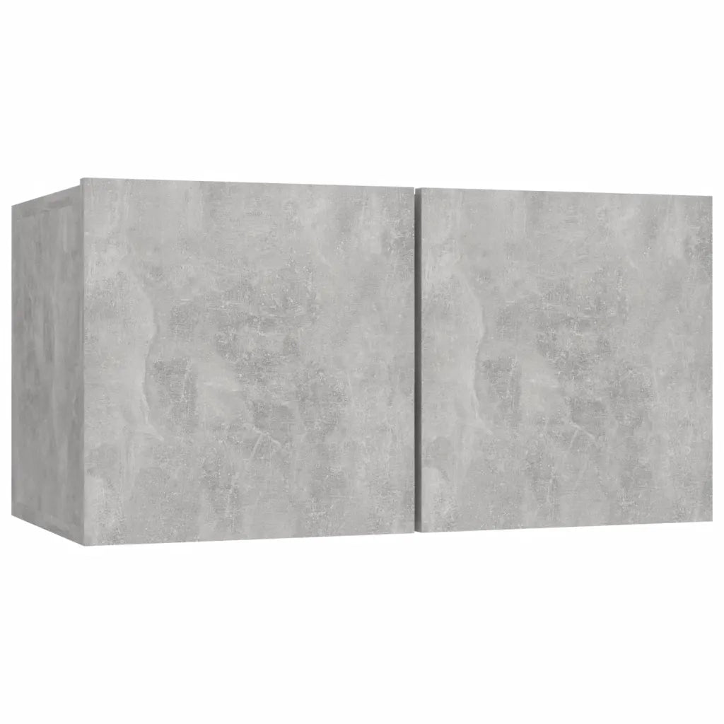 Set di Mobili Porta TV 6 pz-Set di 6 Credenza per TV Grigio Cemento in Legno Multistrato 774207