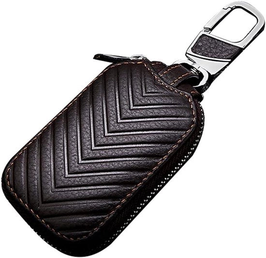 Chiave tascabile vera pelle | Etui in pelle | Portachiavi portafoglio | Ricetrasmittente portachiavi