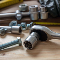 Set di chiavi a bussola 108 pz. Chiavi a cricchetto con attacco 1/2" (12,5mm) e 1/4" (6,3 mm)