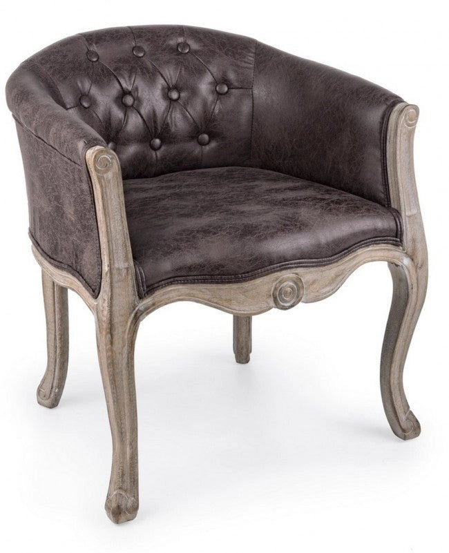 Set 2 Poltrone 60x60x70h cm Diva Dark