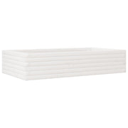 Fioriera rialzata per piante fiori terrazza giardino 110 x 60 x 23 cm legno di pino massiccio bianco 02_0037362