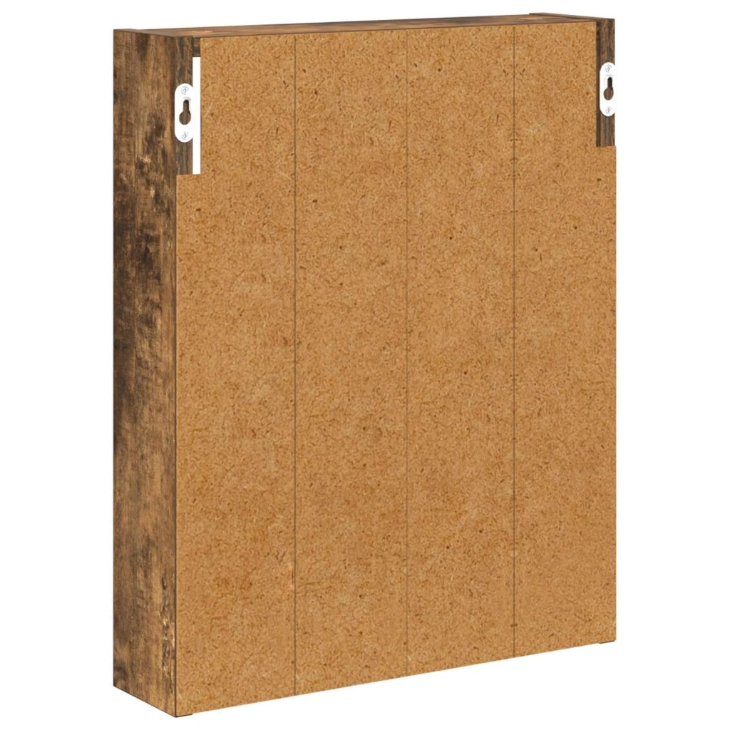 Armadio da bagno a muro Quercia Affumicata 40 x 10 x 50 cm