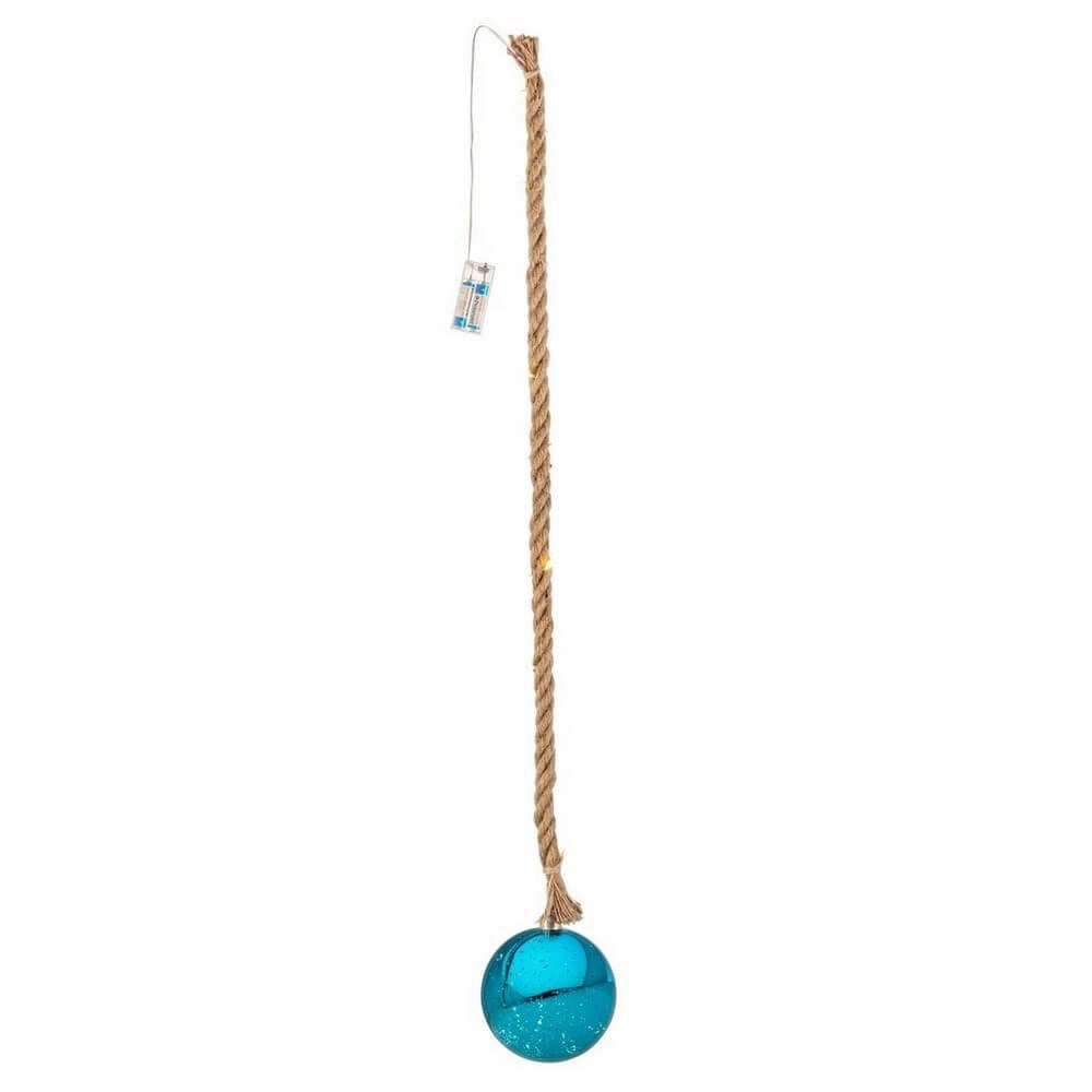 Sfera vetro Ethan azzurro D150 con LED