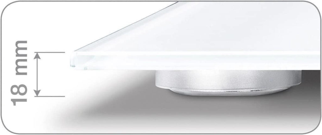 Beurer BG 13 Bilancia Diagnostica in Vetro Portata 150 Kg Inox
