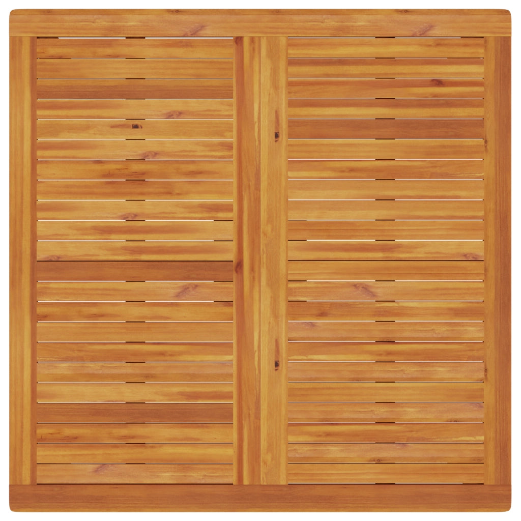 Set da Pranzo da Giardino 9 Pezzi in Legno Massello di Acacia
