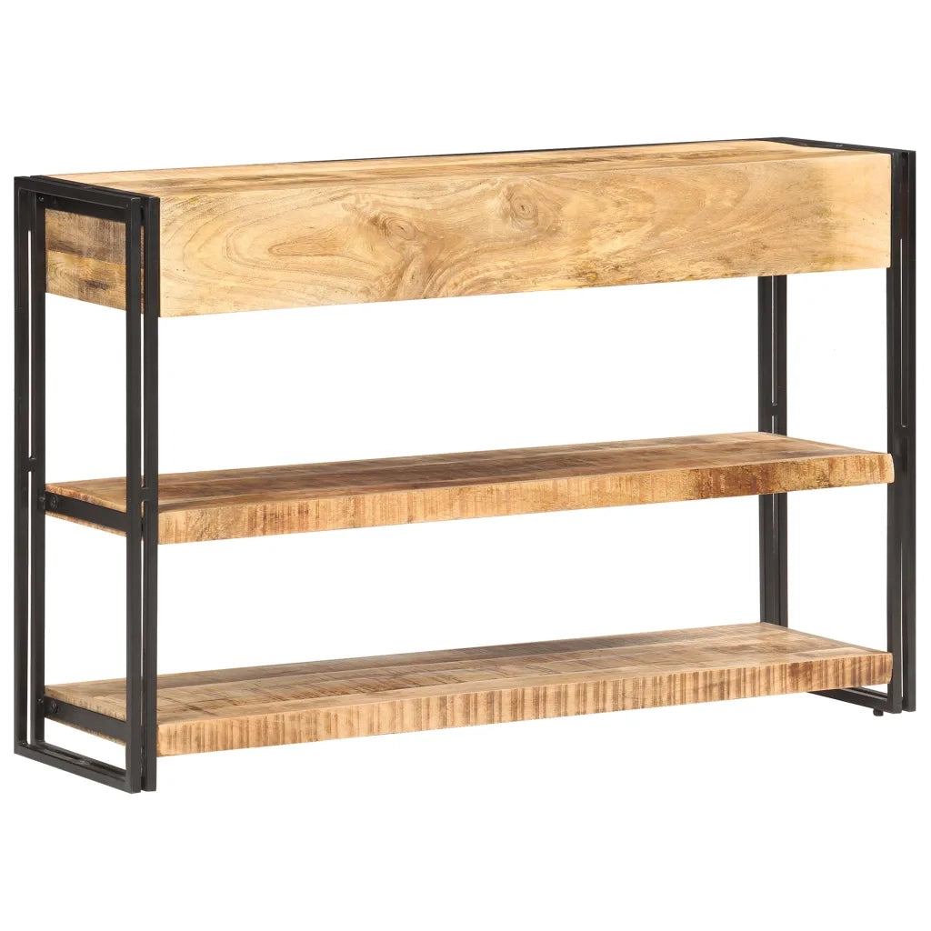 Credenza 120x30x75 cm in Legno Massello di Mango Grezzo 321802