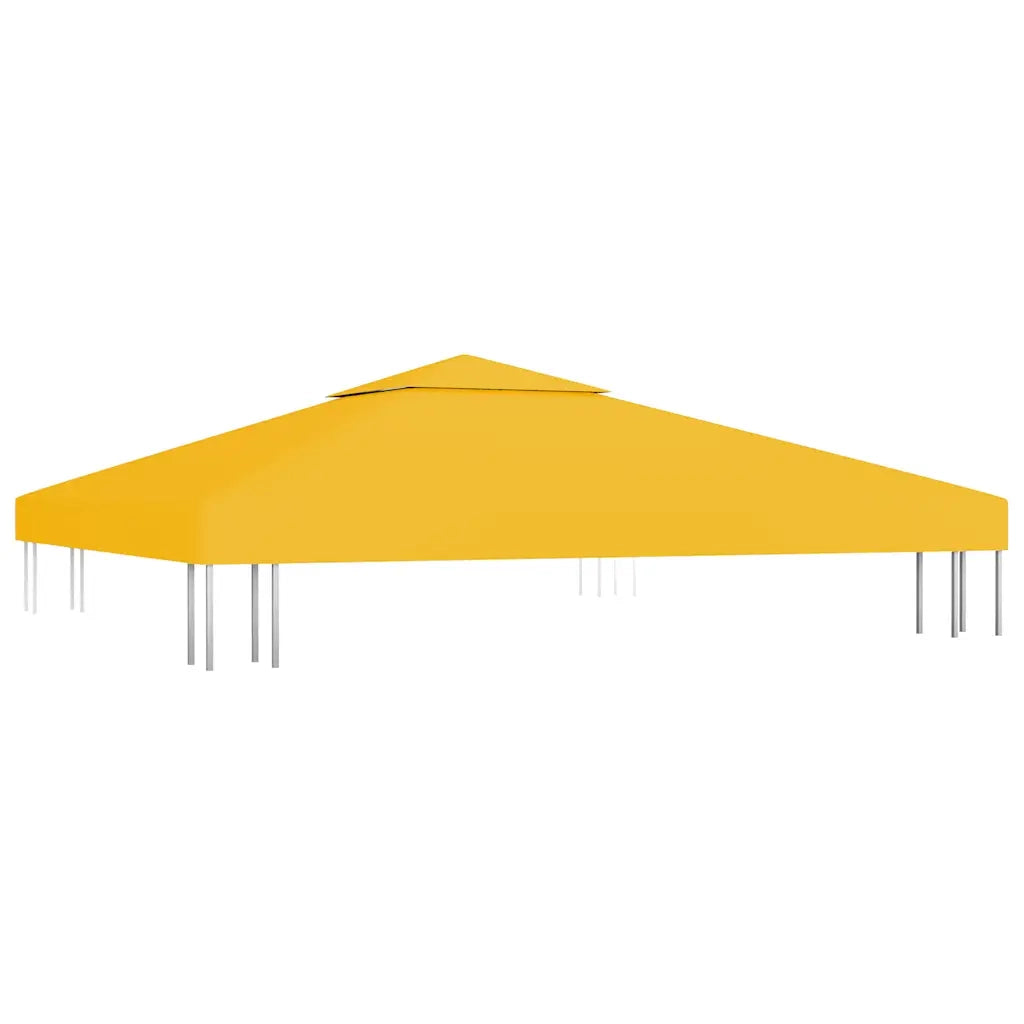 Copertura Superiore per Gazebo a 2 Strati 310 g/mÂ² 3x3 m Gialla cod mxl 71063