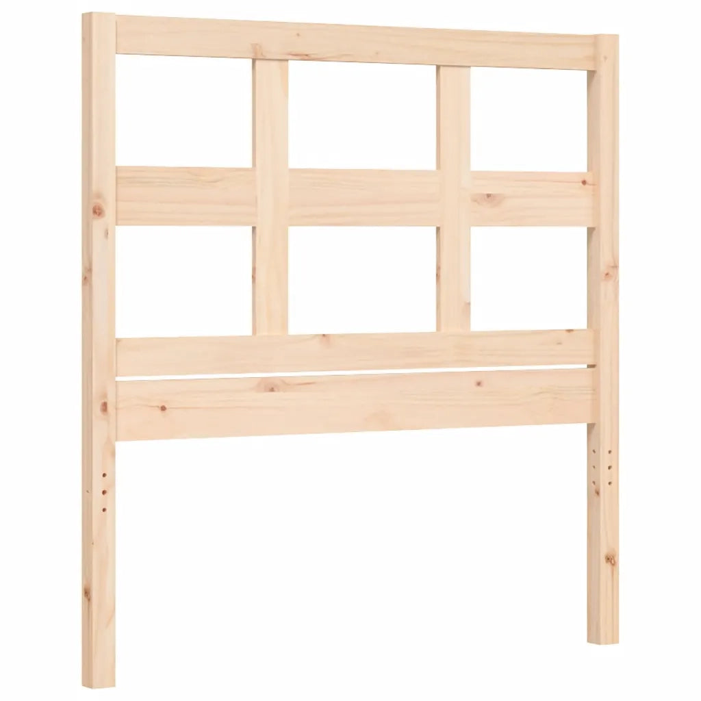 Giroletto con Testiera Single-Struttura Letto in Legno Massello 501035