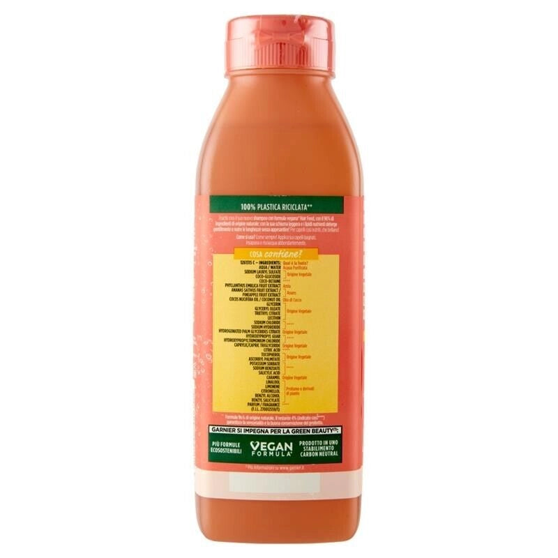 GARNIER FRUCTIS SHAMPOO HAIR FOODS 350 ML CAPELLI LUNGHI E SPENTI ALL'ANANAS