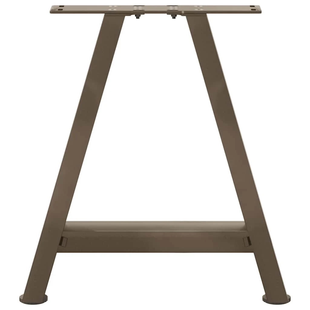 Set di 2 gambe per tavolino da caffè a forma di A 38 x 42-43 cm stabilità ottimale estetica moderna acciaio nero 02_0057111