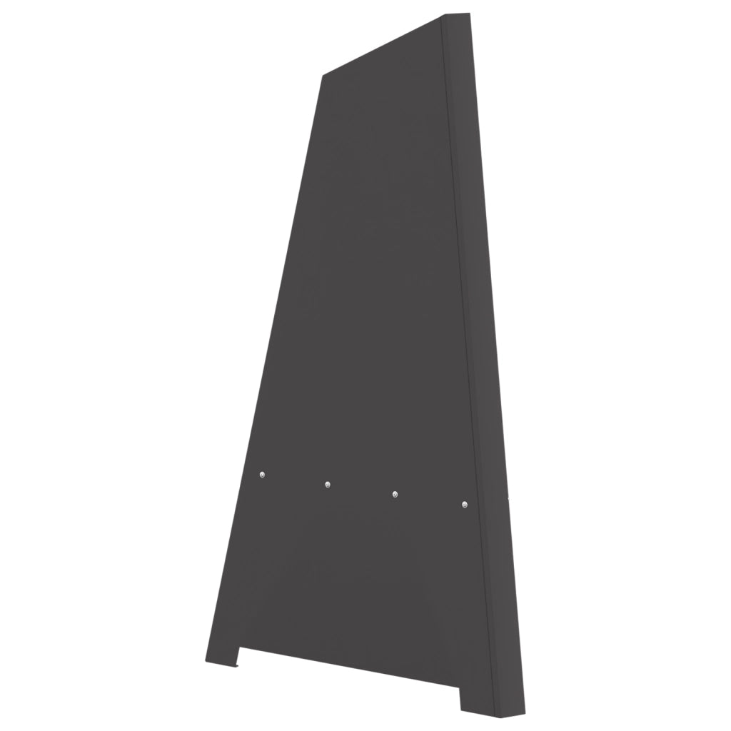Braciere Piramidale Nero 50x45x95 cm Acciaio