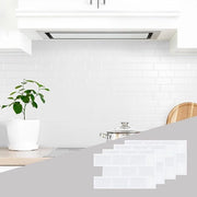 Set di 4 adesivi bianchi autoadesivi, impermeabili, facili da applicare, compatti e molto decorativi.
