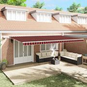 Tenda Retrattile arancione e marrone 600 × 350 cm 3331702