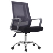 Potrona Ufficio Preston Nera-grigia 57 5x59 5x98-108cm
