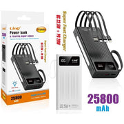 Trade Shop - Powerbank Batteria Esterna A Ricarica Super Veloce 25800mah 22.5w Con Luce Tt26002 -
