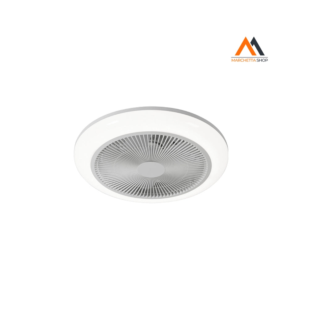 PLAFONIERA LED ROTONDA CON VENTILATORE 'BREZION' Ø 450 x 140