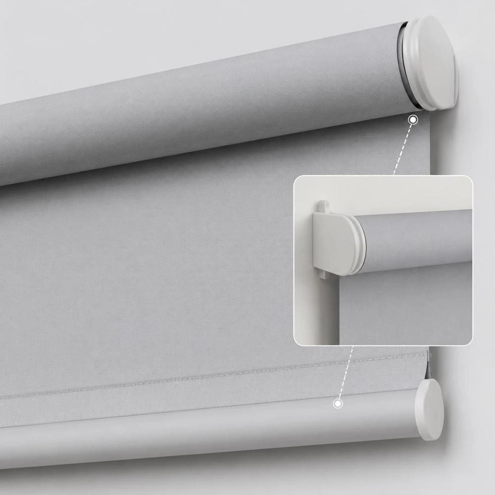 Blackout Roller Blind, 160 X 175 Cm, Grey