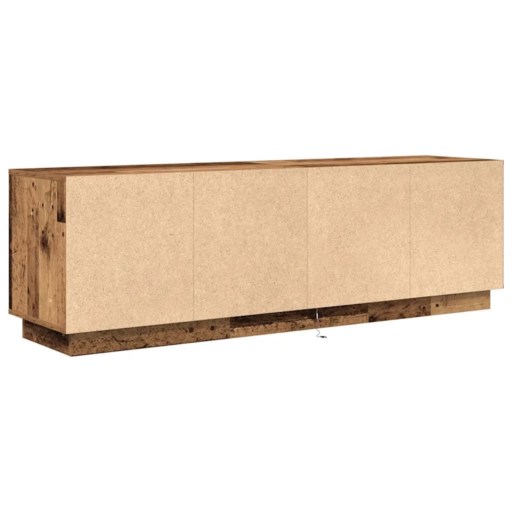 Mobile Porta TV con Luci LED Legno Antico 160,5x41x50 cm 3328433