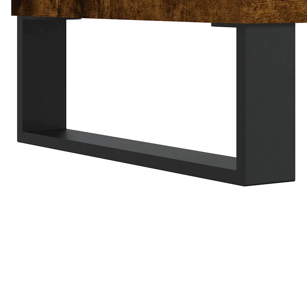 Credenza Rovere Fumo 104x35x70 cm in Legno Multistrato