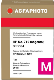 ORIGINAL Agfa Photo Cartuccia d'inchiostro magenta APHP712M ~350 Seiten 29ml