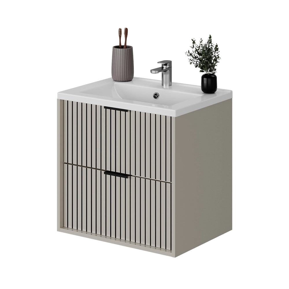 Vicco Set di mobili da bagno Cachemire 60 x 57 cm con lavabo