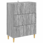 Mobile con Cassetti Sonoma grigio 66 x 34,5 x 90 cm 895071
