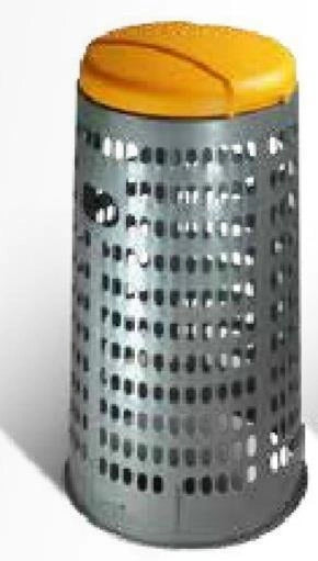 ICS SpA C456038 cestino per rifiuti Rotondo Grigio, Giallo