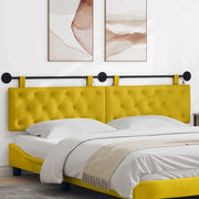 Testiera sospesa Con luce LED Giallo Velluto