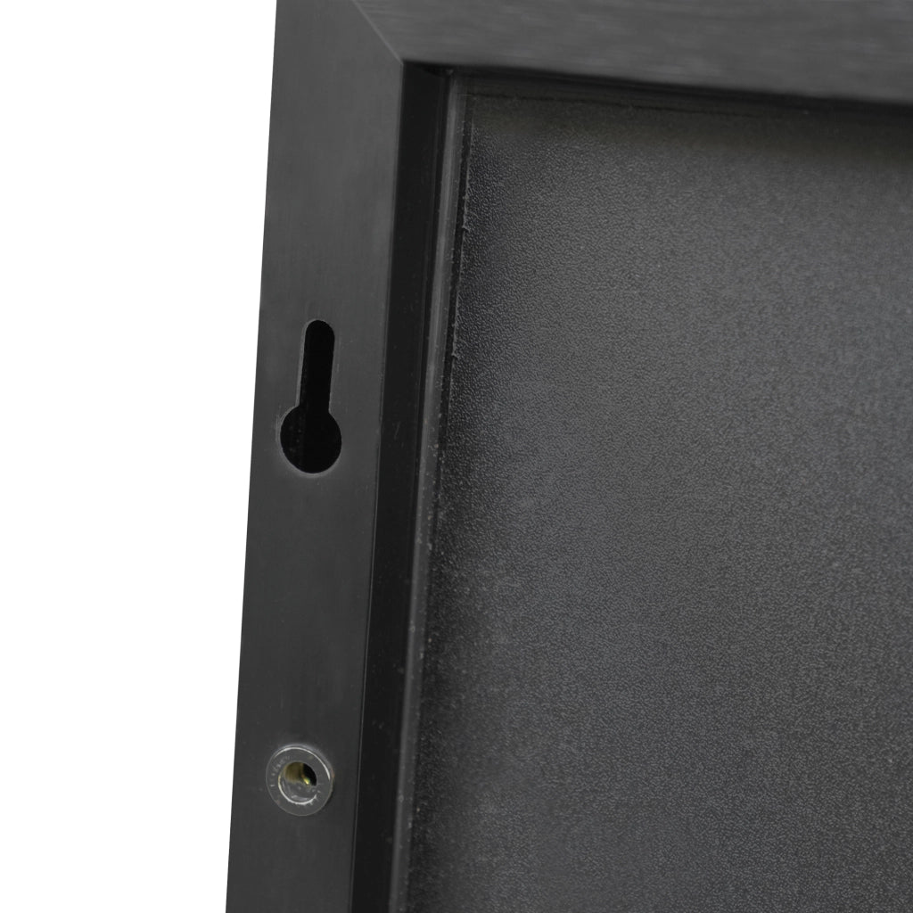 Specchio da Porta Lesina 120 x 37 cm - Nero [en.casa]