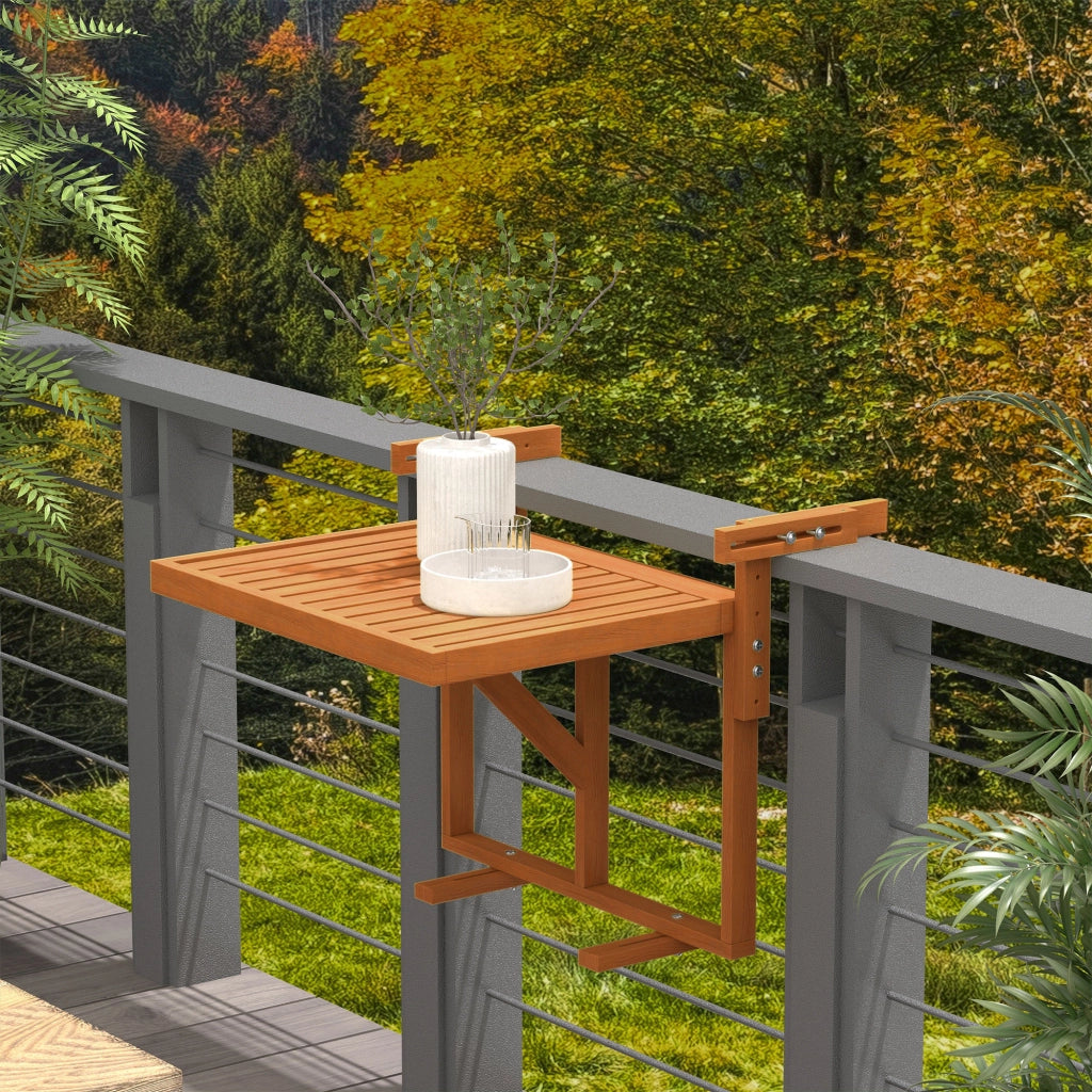Tavolino da Caff¨¨ Pieghevole Regolabile in Legno ¨C zephmum ¨C Teak 50x50x50