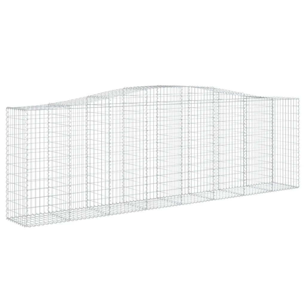 Cesti Gabbioni ad Arco 10 pz 400x50x120/140 cm Ferro Zincato 3145977