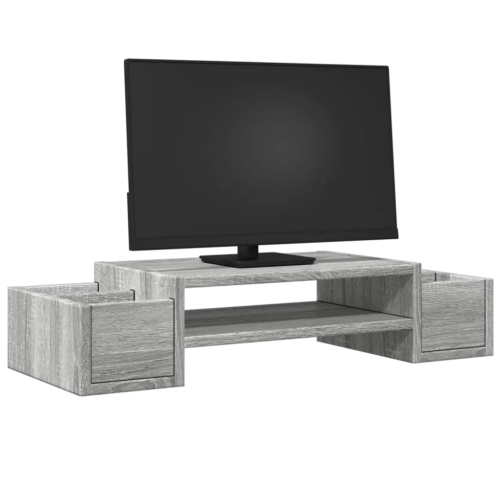 vidaXL Supporto Monitor con Contenitore Sonoma 70x27x15 cm Truciolato