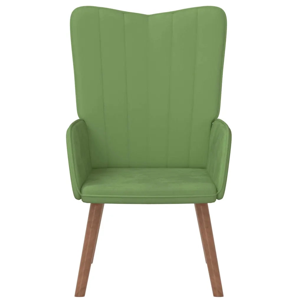Poltrona Relax Verde Chiaro in Velluto 327658