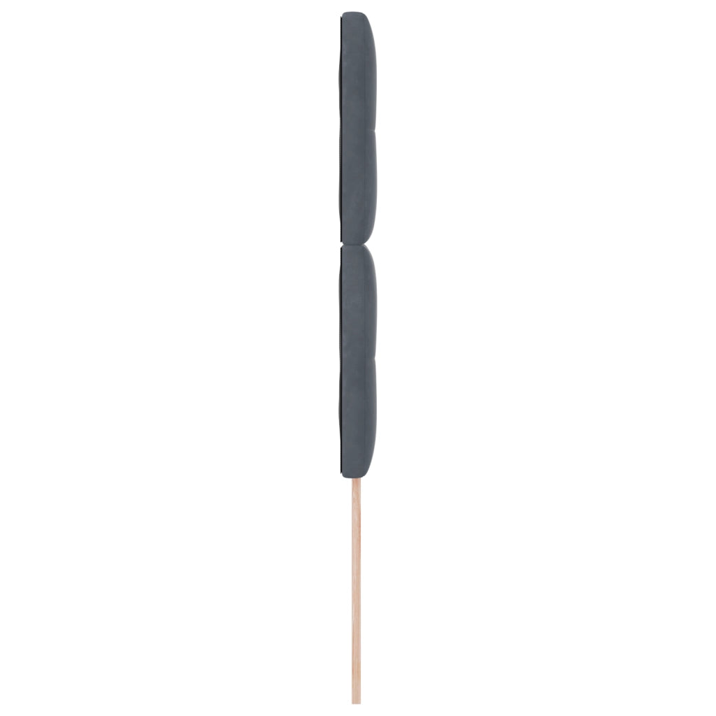 Testata LED  Grigia Scura 90 cm Velluto