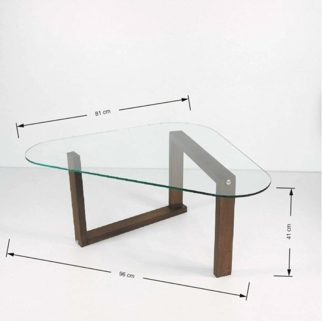 Eufrasia, Tavolino da Salotto Portariviste, 96x81x41h cm Marrone Noce