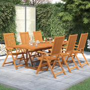 Set Mobili da Pranzo per Giardino 7 pz Legno Massello di Acacia cod mxl 35444