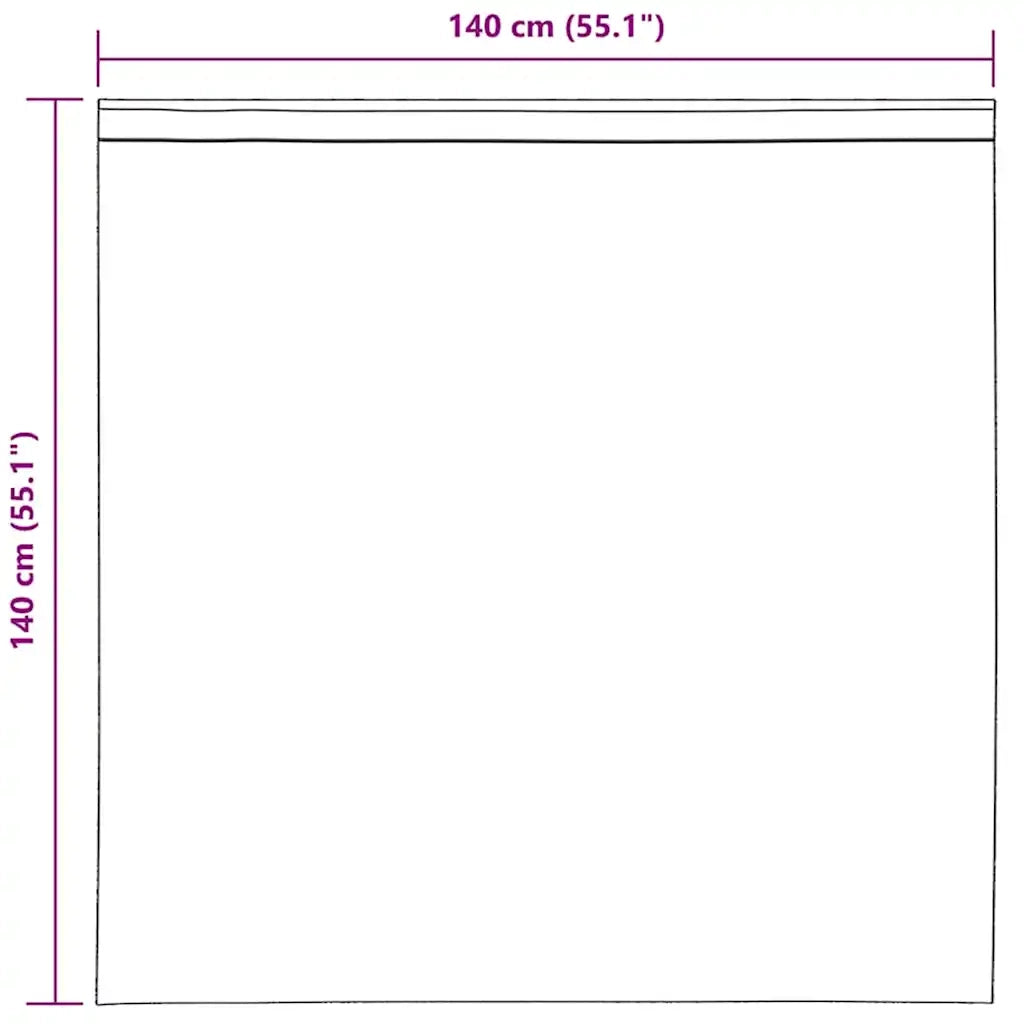 Tende in Voile con Linguetta 2 pz Crema 4102266