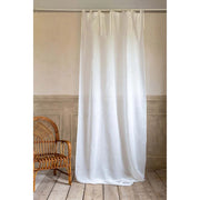 Tenda in Lino Bianca con Lacci 140 x 300 cm Provenzale Shabby Chic Blanc Mariclò