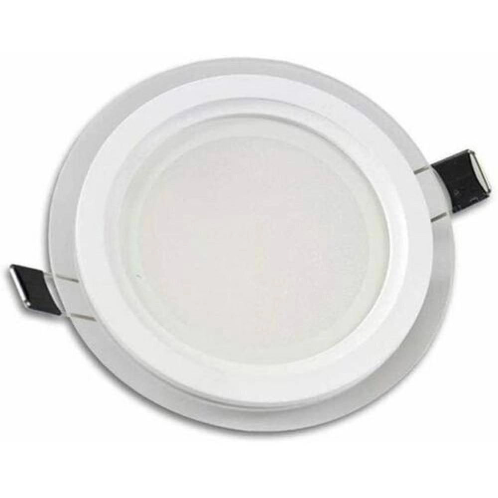 Trade Shop - Pannello Led Slim Incasso Bordo In Vetro Tondo 6w Luce 6500k 4000k 3000k P-75et -
