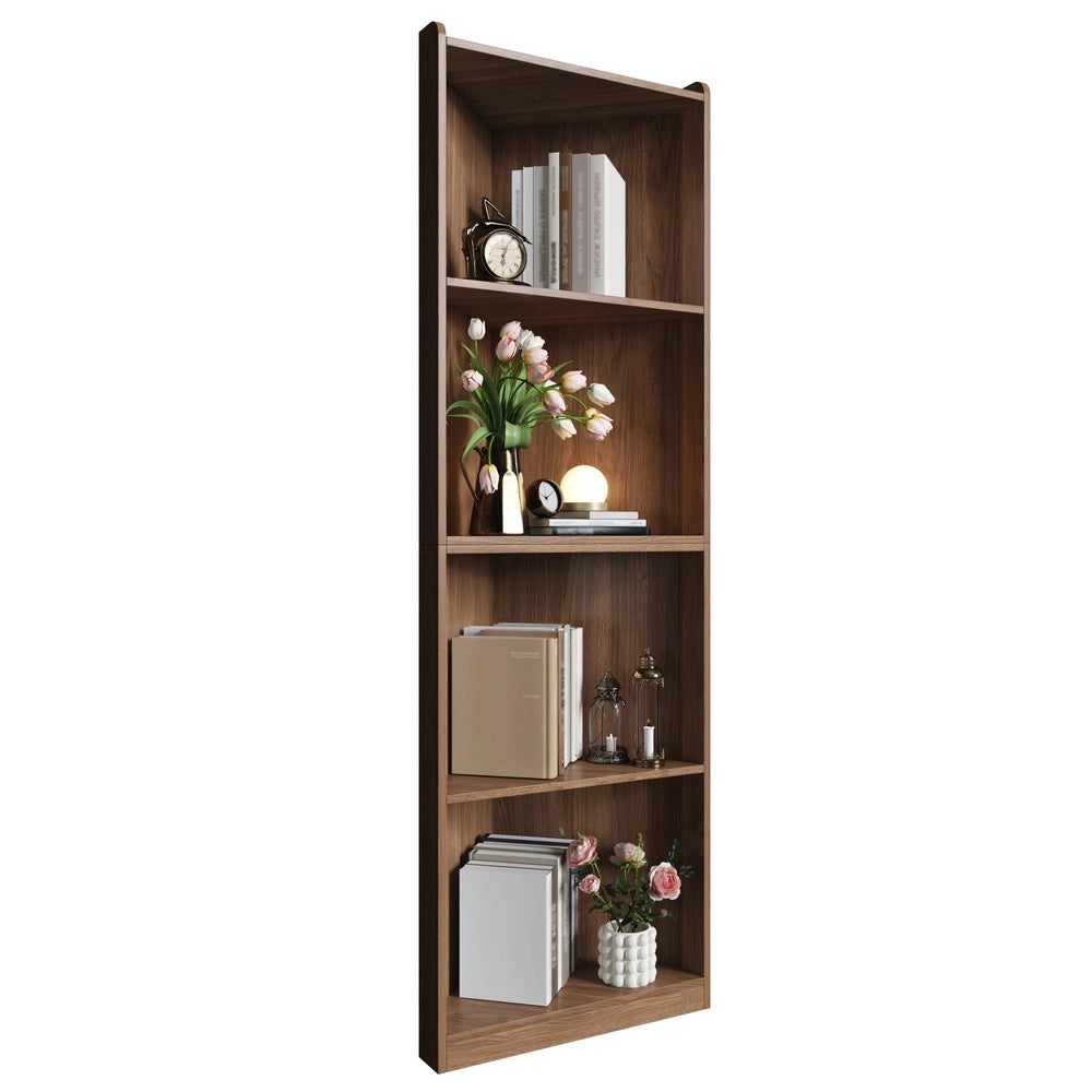 Libreria Angolare ¨C Xylo ¨C Noce, MDF, 55x32x180 cm