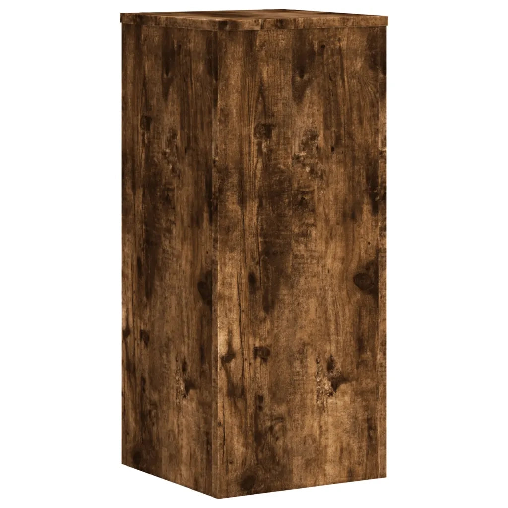 Supporti per Piante 2 pz Rovere 30x30x70 cm Legno Multistrato 852928