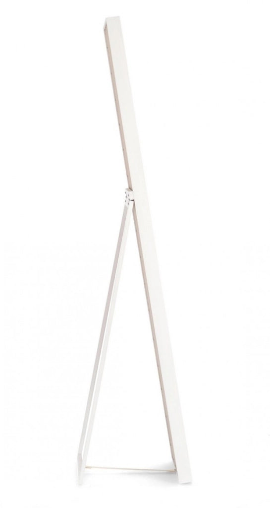 Specchio Stand Legno Bianco Moderno da Interno 40x170 - YOUNG