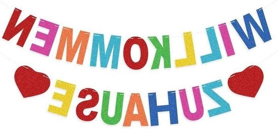 Benvenuti a Casa Slinger - Glitter - Per Feste di Famiglia, Matrimoni, Feste di Nascita, Feste di Casa